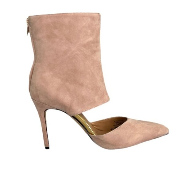 THINGS II COME JELYN Luxurious Dress Shooties Stiletto Heels Boots Soft Pink - Picture 4 of 7